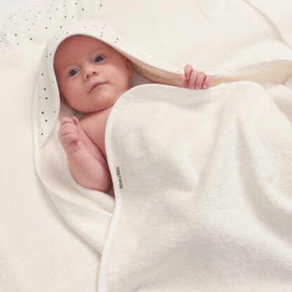 Bambusowy ręcznik niemowlęcy - kropeczki